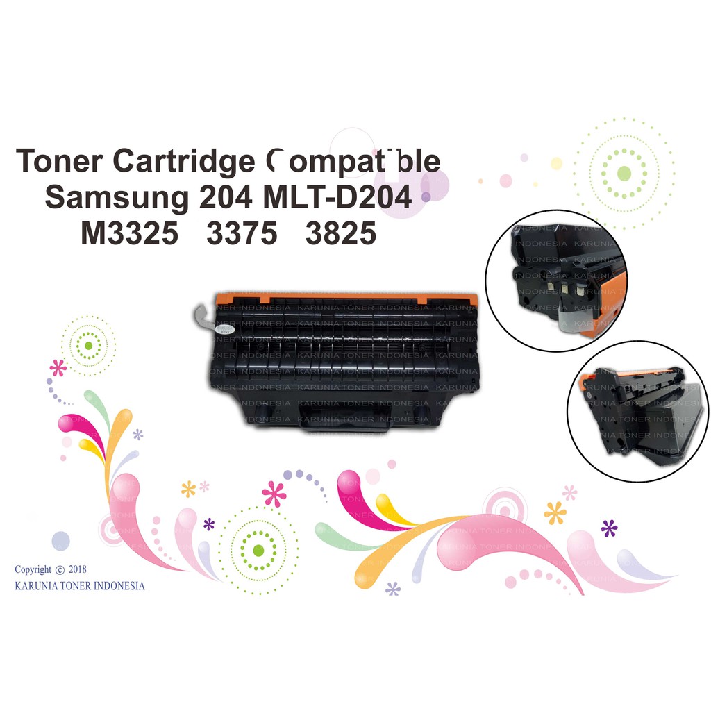 Toner Cartridge Compatible Samsung 204 MLT-D204 - M3325 3375 3825