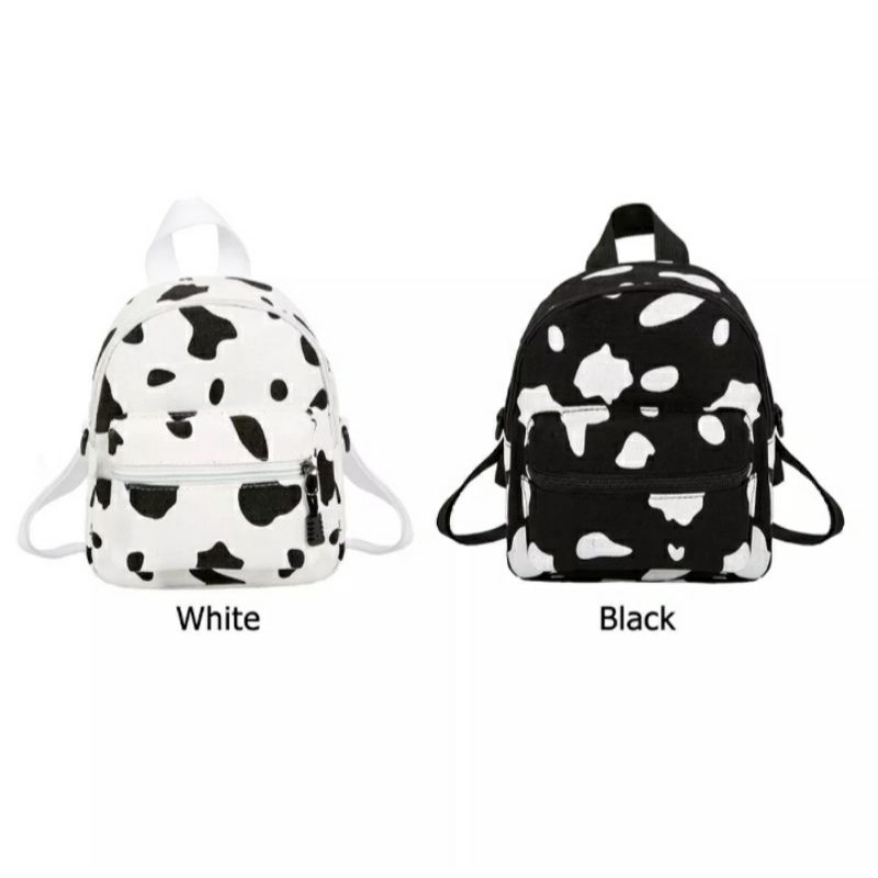 dem_sare / DS1094 - Tas Ransel Anak Sekolah Mini Terbaru Motif Sapi lucu Tas Ransel Anak Sekolah Backpack Mini Motif Cow