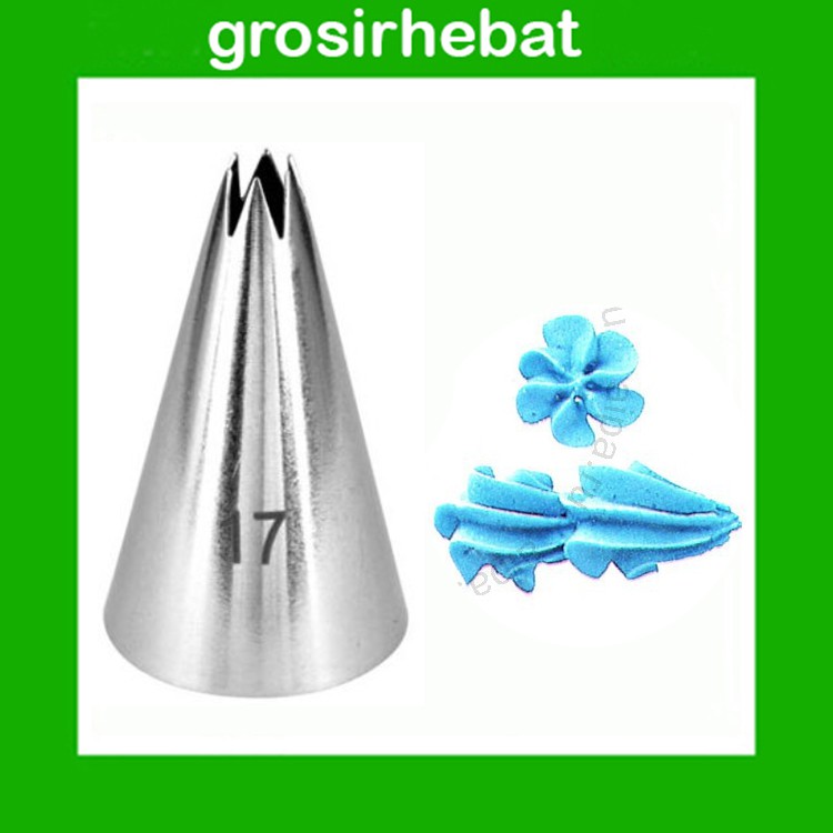 

Spuit 17 - Mirip Wilton No. 17 - Decorating Tip