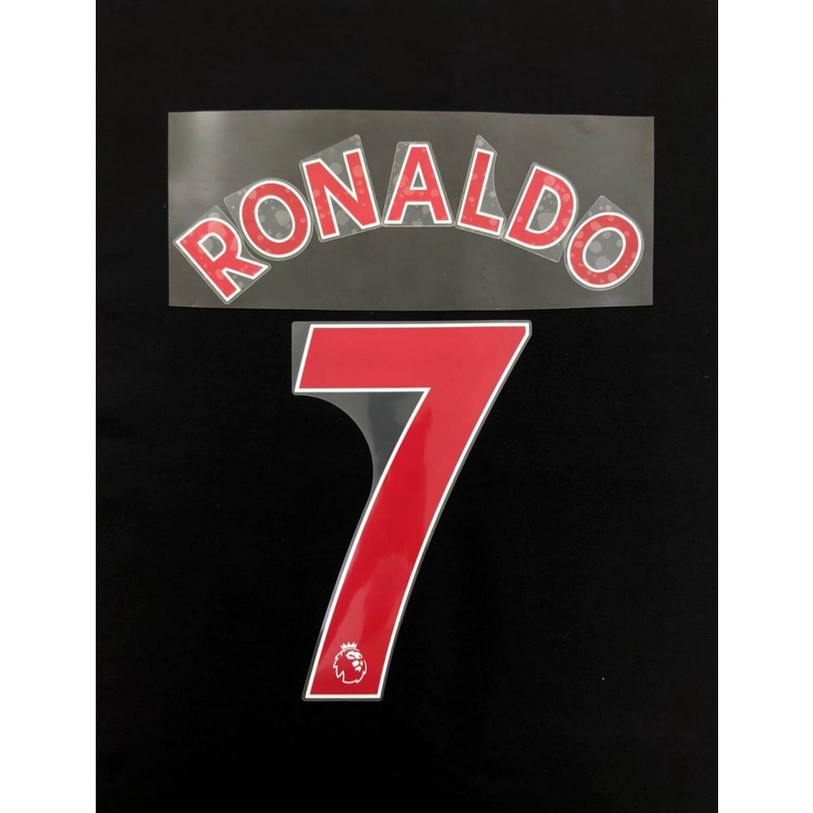NNS M. United / AVERY / RED / PL. Original NAMESET for Jersey. RONALDO 7