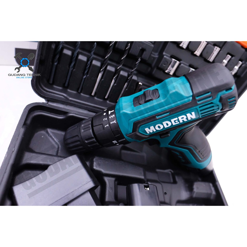 Modern M-15Impt / Bor Cordless Drill Modern M15 Impt Bor Tembok Baterai Modern 12V Modern M 15 Impt