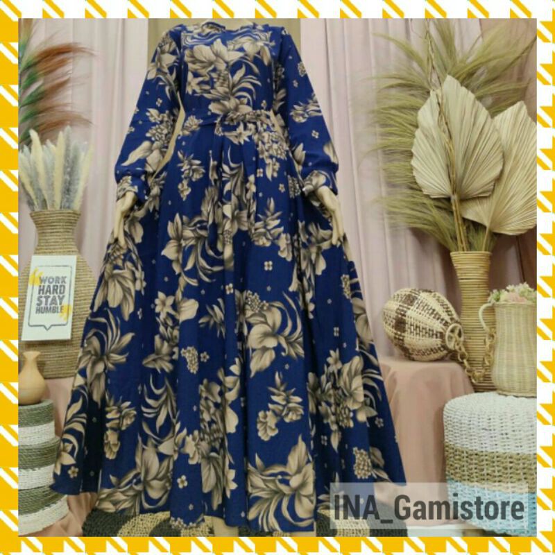 [COD✔] GAMIS UMBRELLA KLOK 4M 100% REAL PICT - GAMIS MONALISA MOTIF TERBARU BANGKOK PREMIUM