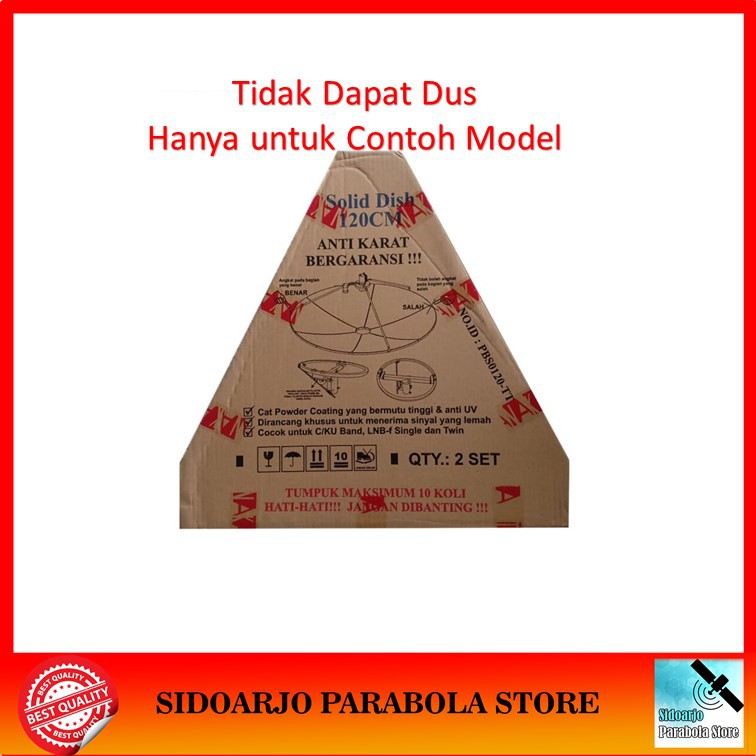 Antena Dish Parabola Satelit C Band Ku Band Tanaka Solid 120cm 4 Feet Shopee Indonesia