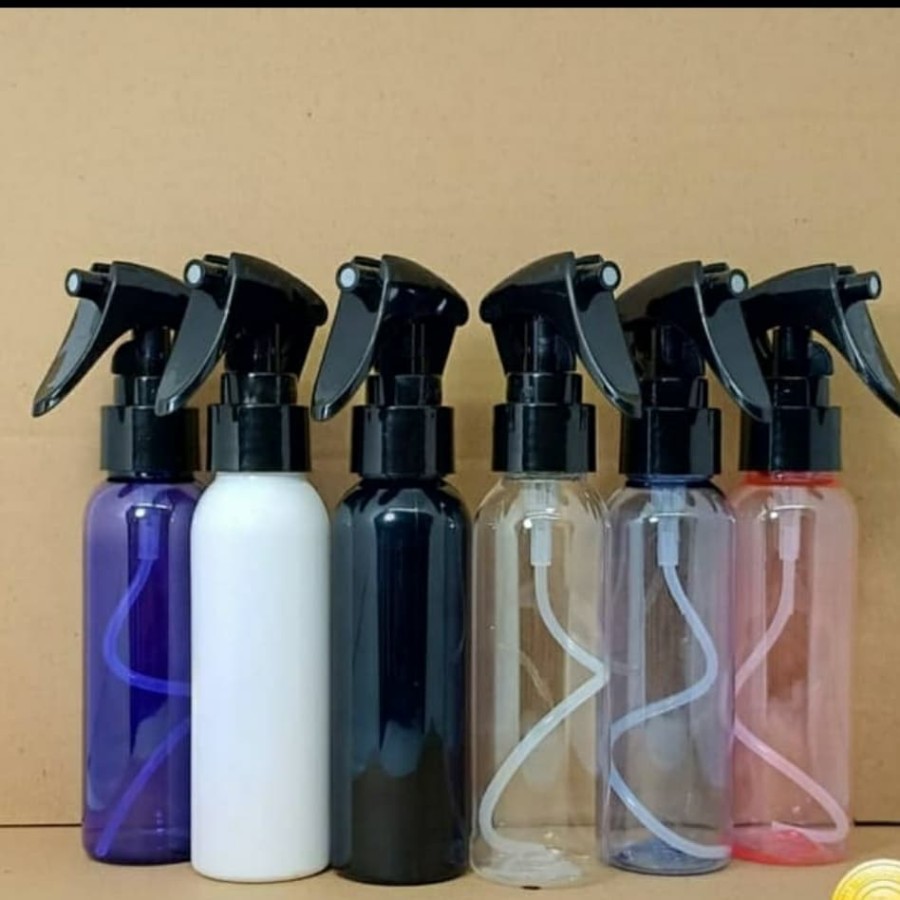 Botol Spray Trigger 100ml Tutup Hitam l Botol Refill Desinfektan l Botol Semprotan Triger 100 ml