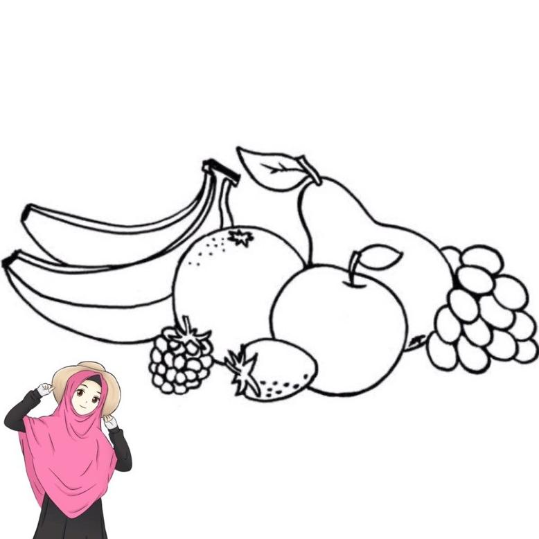 

[(BAYAR DITEMPAT) Gambar Mewarnai Buah-Buahan & Desain untuk melatih kecerdasan Anak-Anak