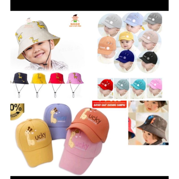 TOPI BUCKET HAT KARAKTER, TOPI BASEBALL ANAK,TOPI ANAK