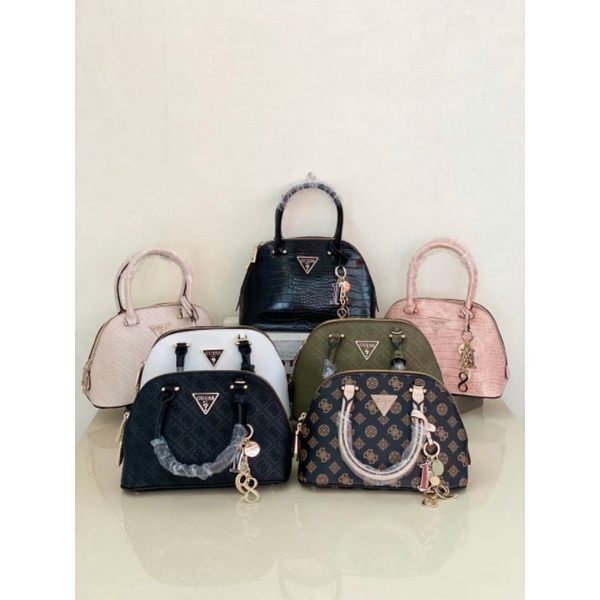 Guess Maddy Small Dome Satchel Bag Original / Tas Guess Original