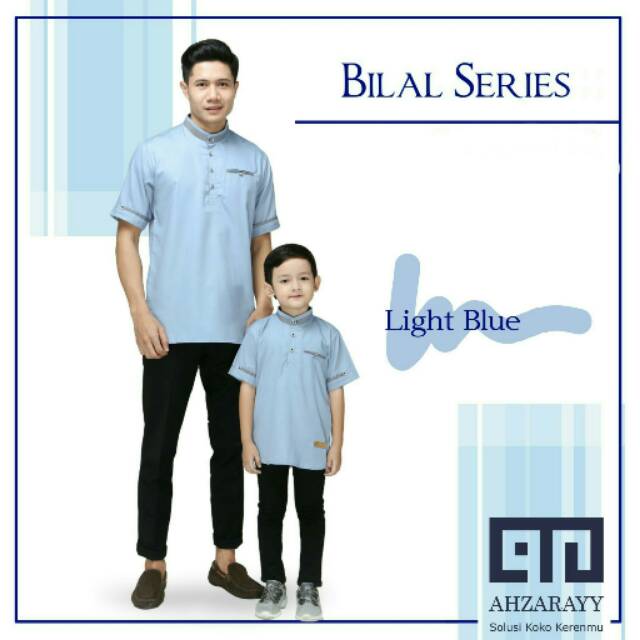 Family Set Bilal Series by Ahzarayy - Light Blue