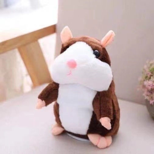 Mainan anak Talking Hamster Boneka Imut Bisa Bicara Peniru Suara dan Goyang / karakter hamster