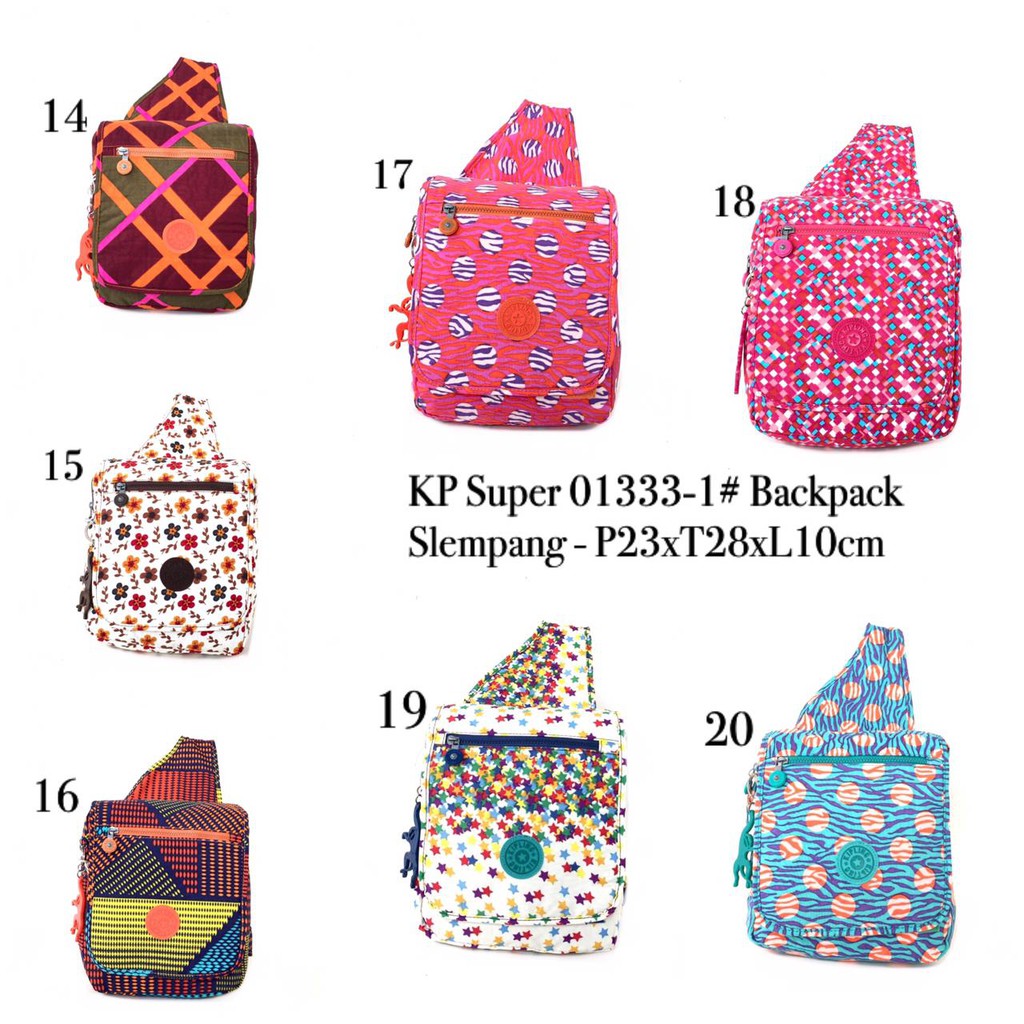 KP Super 01333-1# Backpack Slempang / Tas Selempang Ransel / Tas Kipling selempang ransel