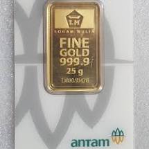 logam mulia 25gr emas antam garansi asli