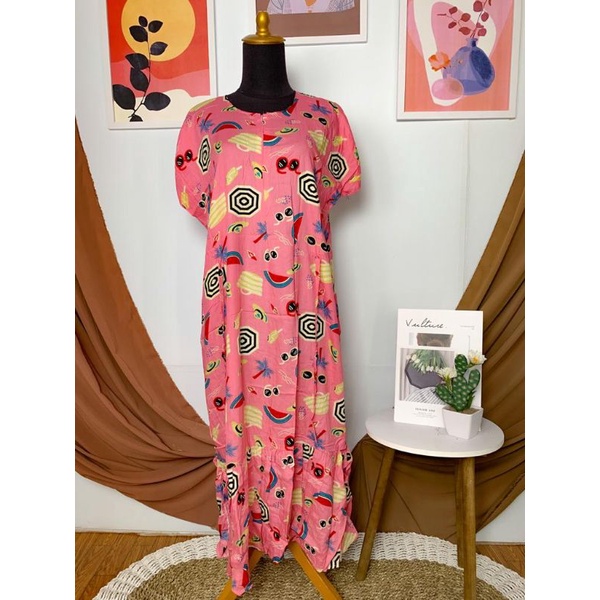 Long Ruffle Busui Daster RAYON PREMIUM