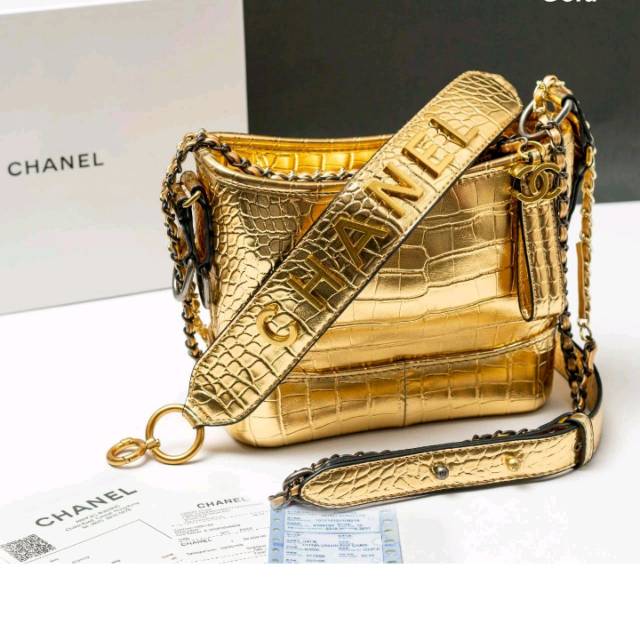 CHANEL WITH BOX GABRIELL CROCO C5521