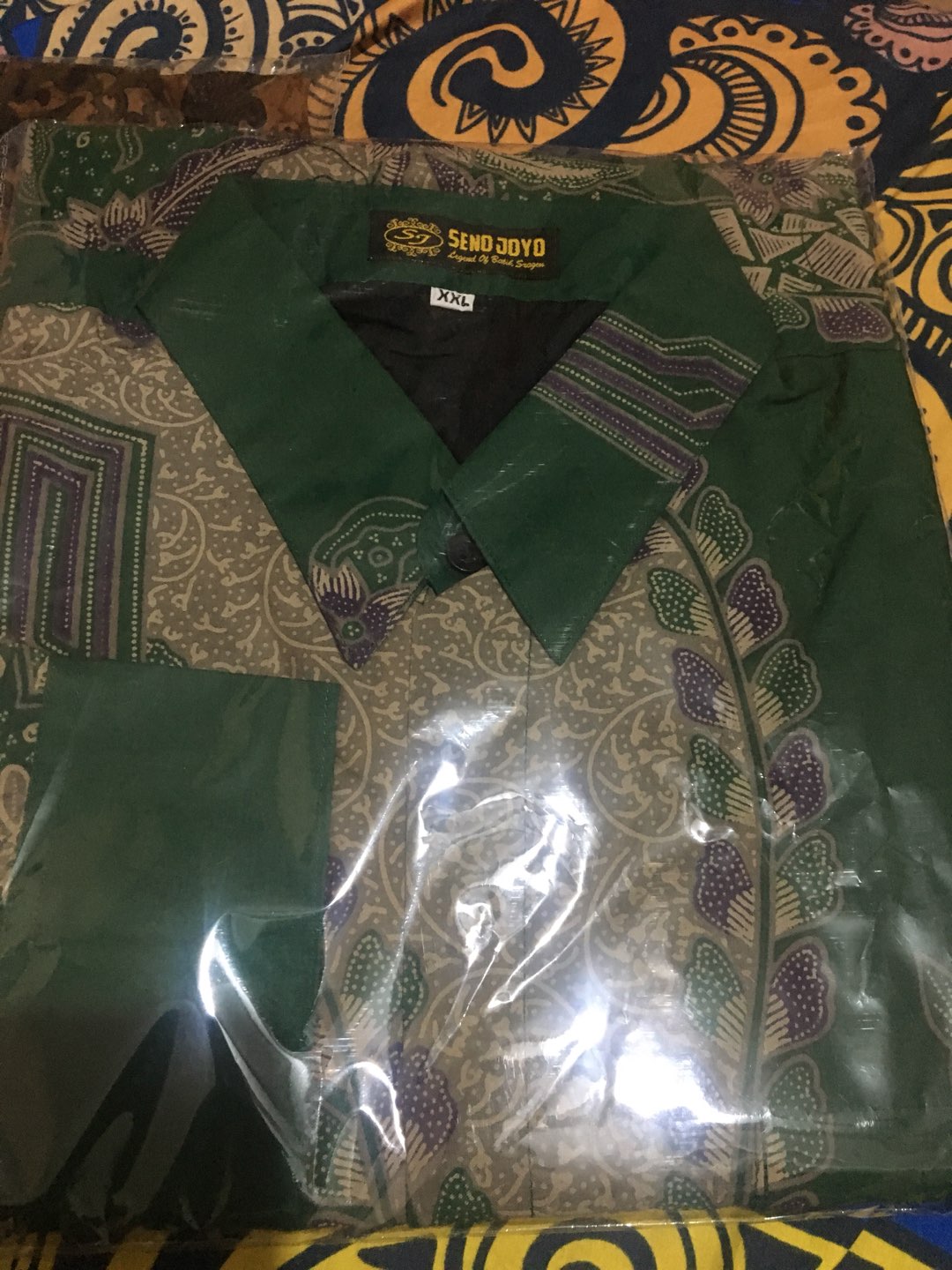 Jayabaya Ijo Kemeja Batik Pria Lengan Panjang Premium Jumbo Furing Hem Baju Seragam Kantor Modern