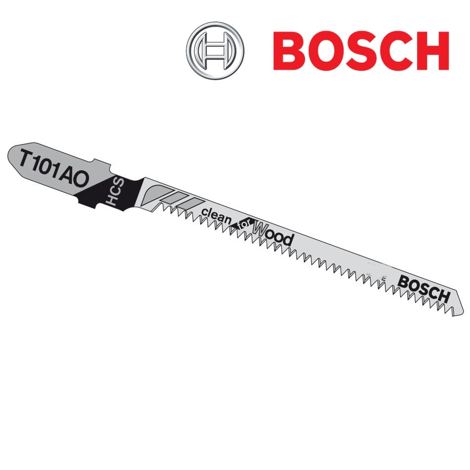 Bosch Mata Jigsaw/Mata Gergaji Bosch T101AO Bosch untuk kayu melengkung dan bersih (Perbatang)