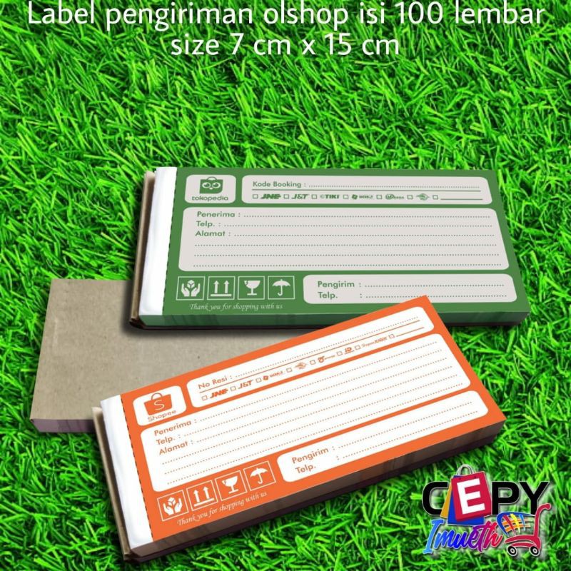 

LABEL PENGIRIMAN KERTAS HVS ISI 100 /LABEL KERTAS PENGIRIMAN OLSHOP MURAH - TERLARIS