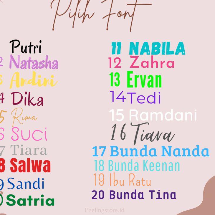 

<HiV ✿> STIKER NAMA BAHAN WATERPROOF (STIKER LABEL) 2 CM //Super special