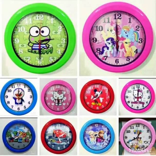 OGANA GLOW IN THE DARK / JAM DINDING KALIGRAFI / JAM KARAKTER LUCU