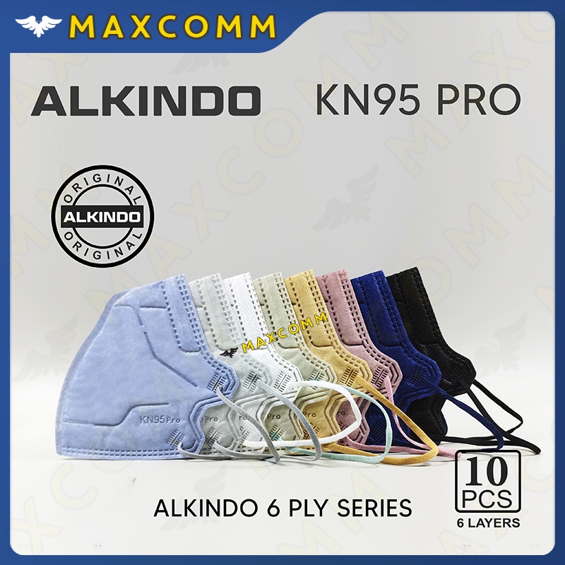 Masker Alkindo KN95 Pro 6 ply Single Pack isi 10 6ply Masker Sekali Pakai