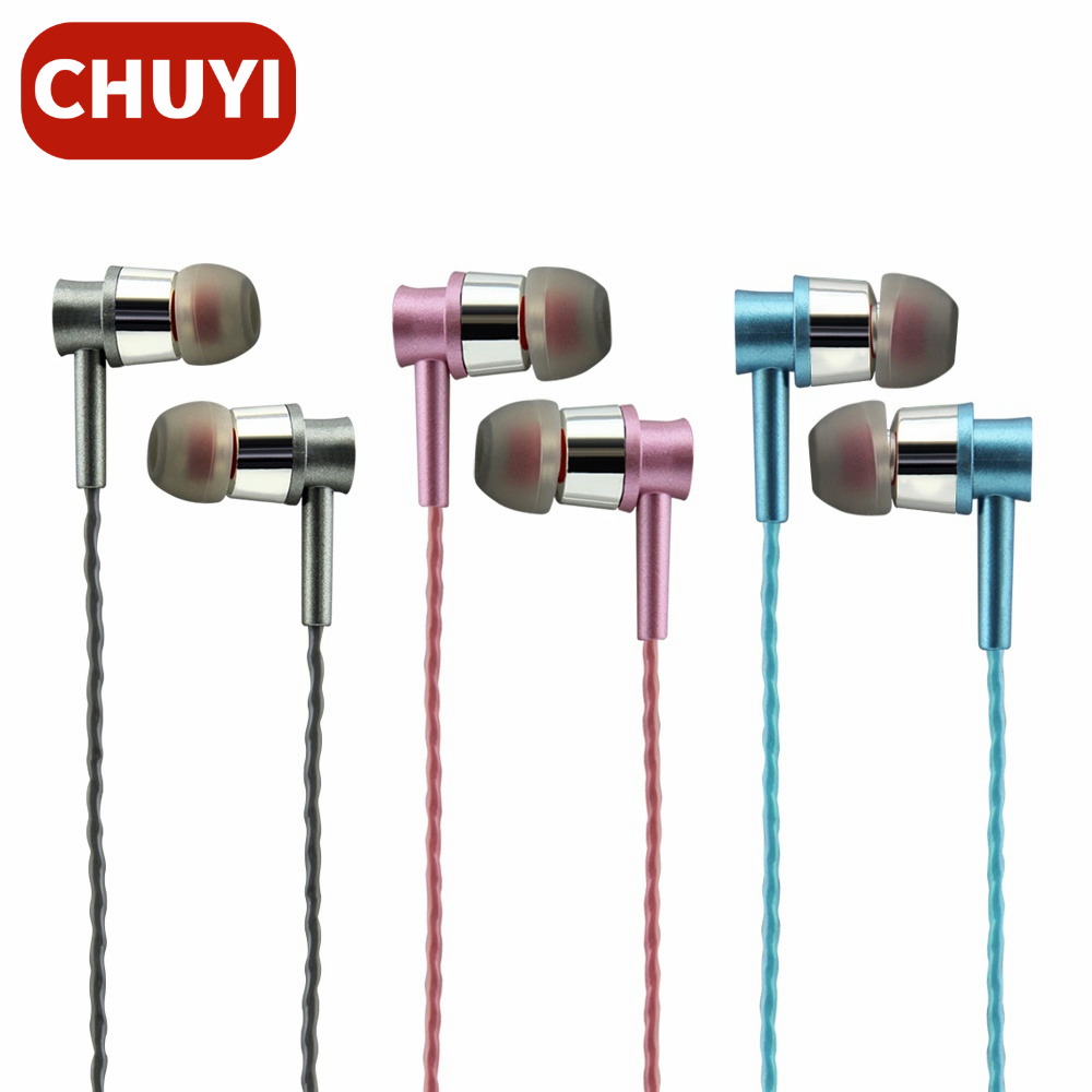 Earphone In Ear HiFi Stereo Subwoofer Bahan Metal Dengan Kabel Jack 3.5mm + Mic + Tombol