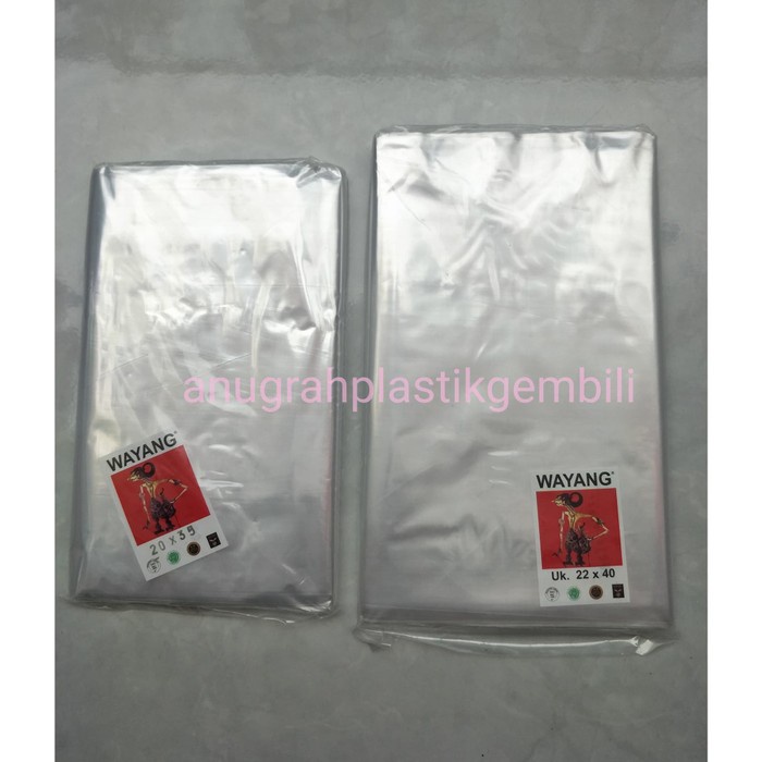 Plastik PP wayang uk. 20 x 35 / 22 x 40 / 25 x 40 / 25 x 45