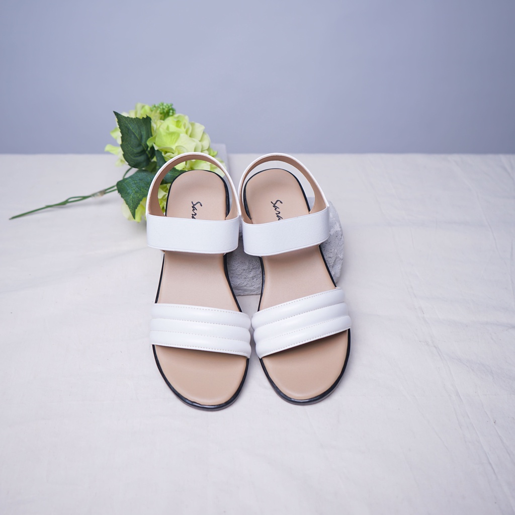 SARA SARA CINDY Sepatu Sandal Wedges Sepatu Sendal Wanita Tali Casual Tinggi Hak 3 cm Sandal Cewek Cantik