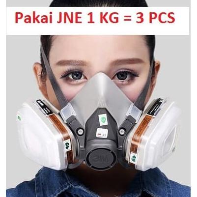 3M Masker Gas Respirator Masker Cat Masker Lab - 6200 3M