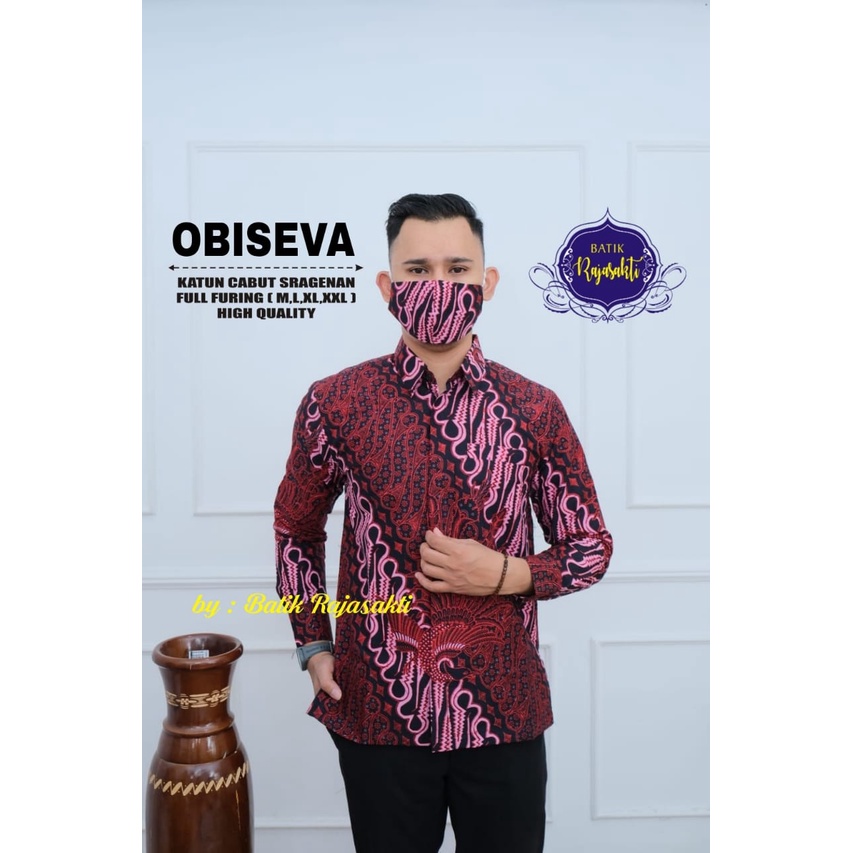 OBISEVA RAJASAKTI KEMEJA BATIK PRIA SOLO LENGAN PANJANG LAPIS FURING PREMIUM JAYANEGARA MAHKOTA NIRWANA PERWIRA WISANGGENI WIRYAWAN VIJAY WEDANTA PINUS KENCONO UNGU BABON ANGKREM MANGKUBUMI PARI MOCCA PARANG DURI PARI SEIKET JIWAMUDA PANJI LESMONO