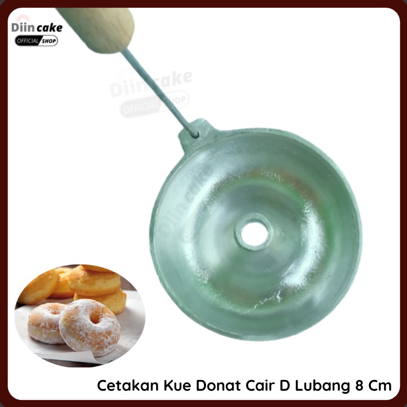 Cetakan Kue Donat Cair 8 Cm Alumunium / Irus Cetakan Donat Cair (Donat Cor 8cm)