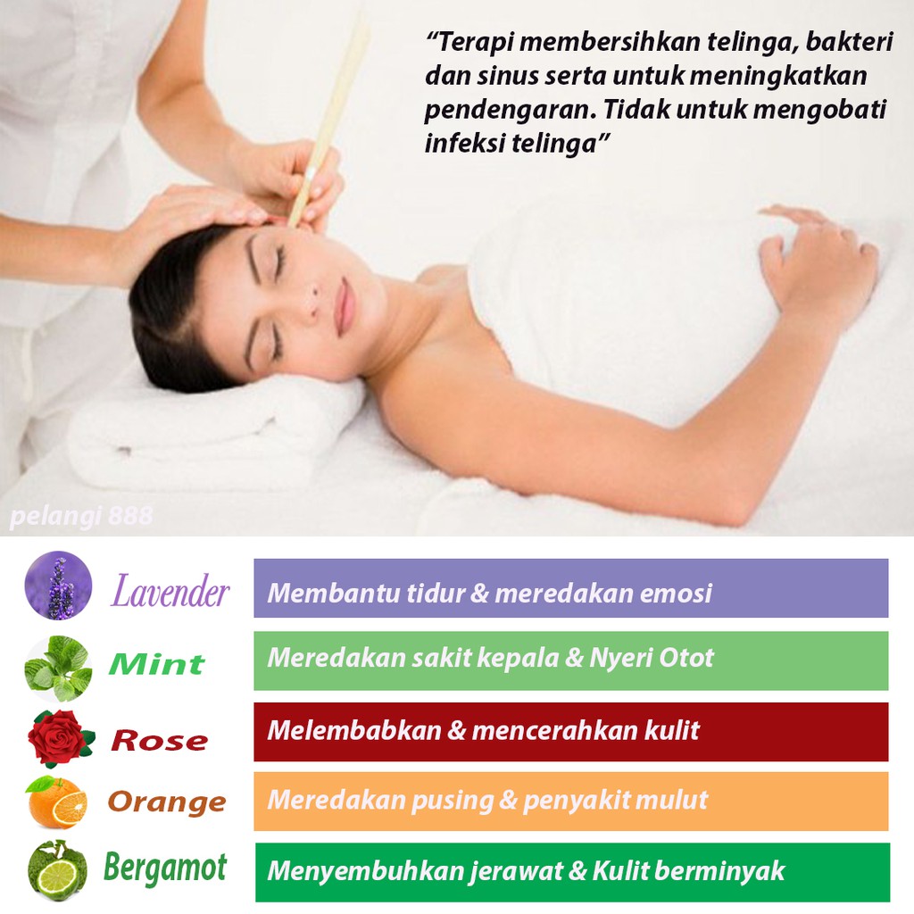 EAR CANDLE ORIGINAL TEROMPET LAVENDER 1 PACK 100 PCS | EAR CANDLE AROMATHERAPY | EAR CANDLE | THERAPY