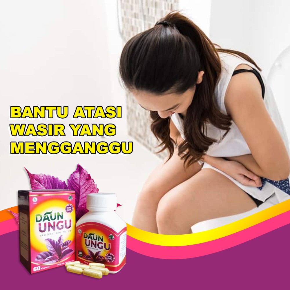 

Obat Ambeien Herbal Wasir Kapsul Extrak Daun Ungu BPOM dan MUI