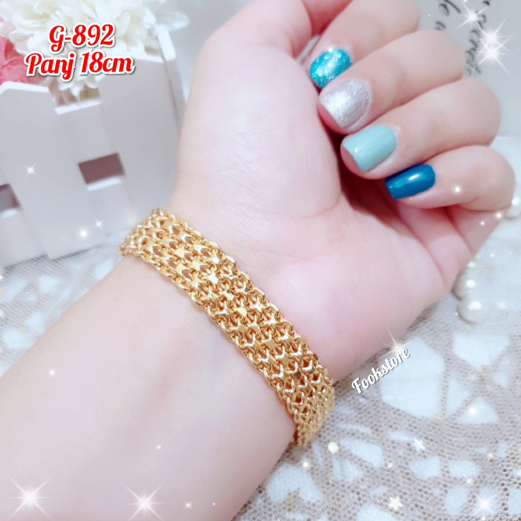 COD GELANG TANGAN WANITA PERHIASAN IMPOR G-832