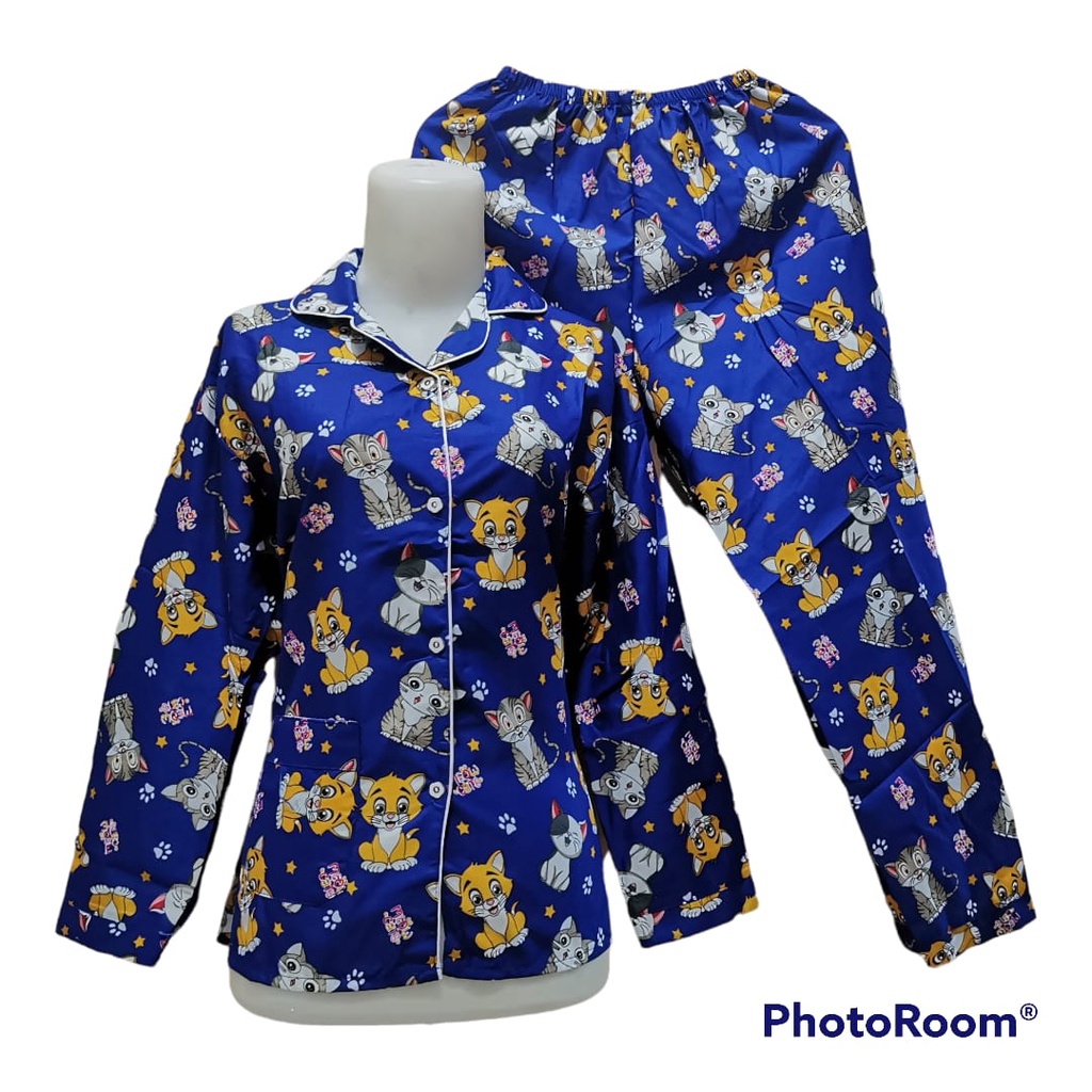 LFF - Piyama/Baju Tidur PP Motif Star Moon/L Fit To XL