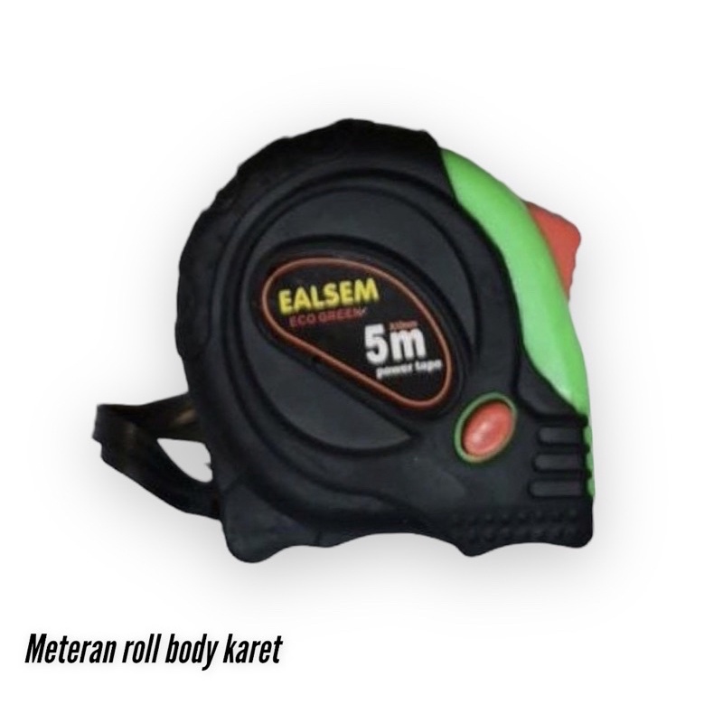 Meteran 5meter 7.5meter Ealsem body karet