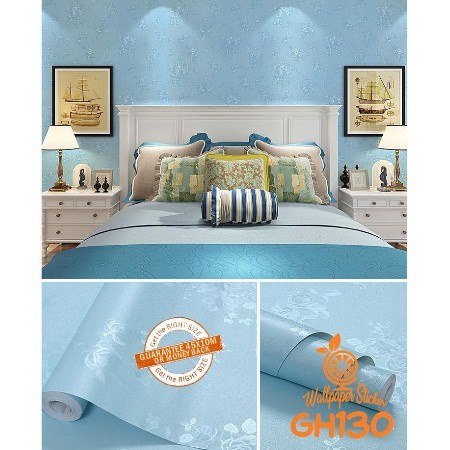 BAYAR DITEMPAT!!Termurah Wallpaper Dinding Motif l Wallpaper 3D GH UKURAN 45cm X 1 meter-GH130