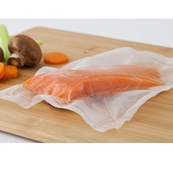 Plastik laminasi Vakum Vacum Vacuum kemasan makanan Nylon/LDPE Tebal 80 Micron Uk 15x20cm isi 50 pcs/pack