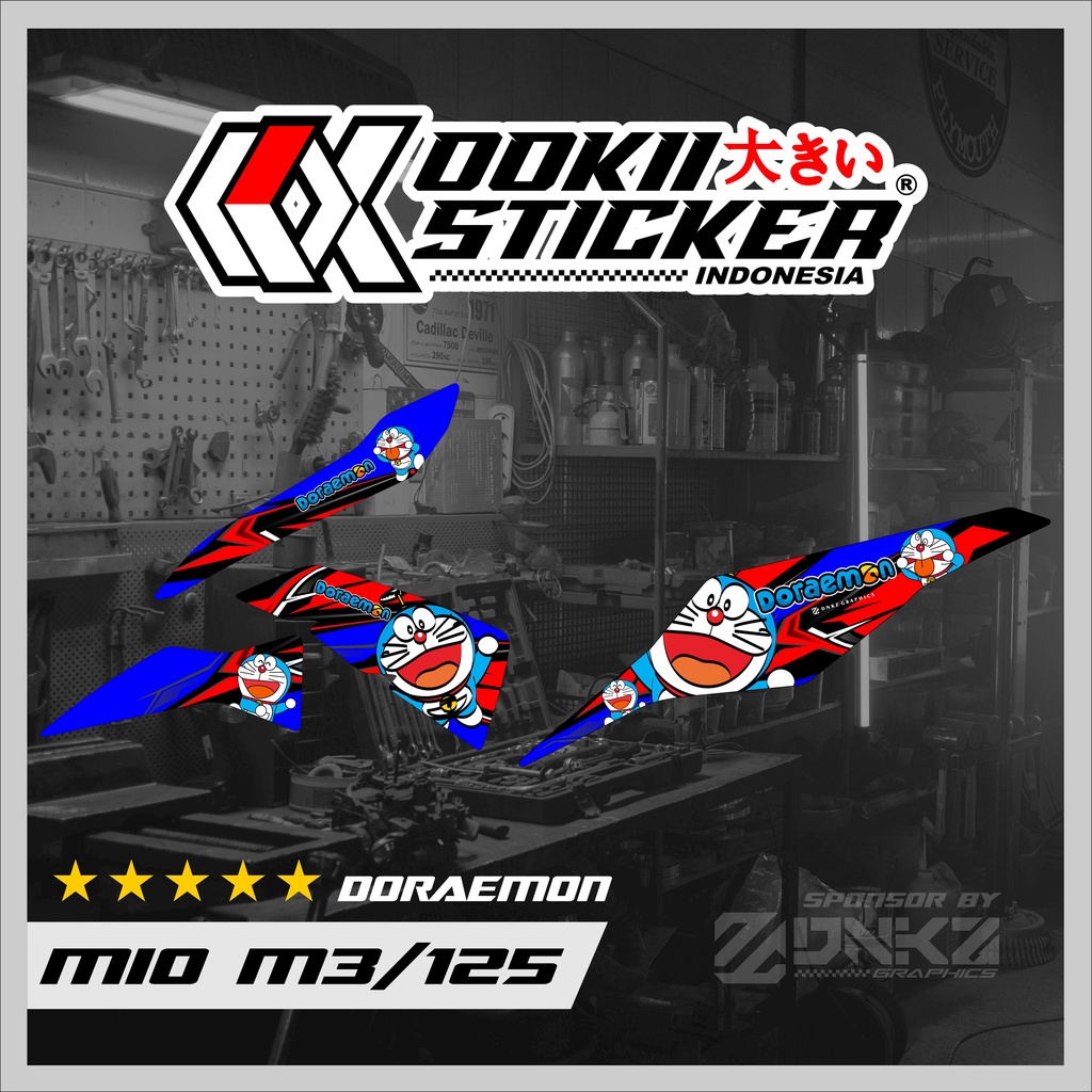 Stiker Mio M3 Decal Striping Mio M3 / Mio Z / Mio 125 Doraemon Cute OOKII