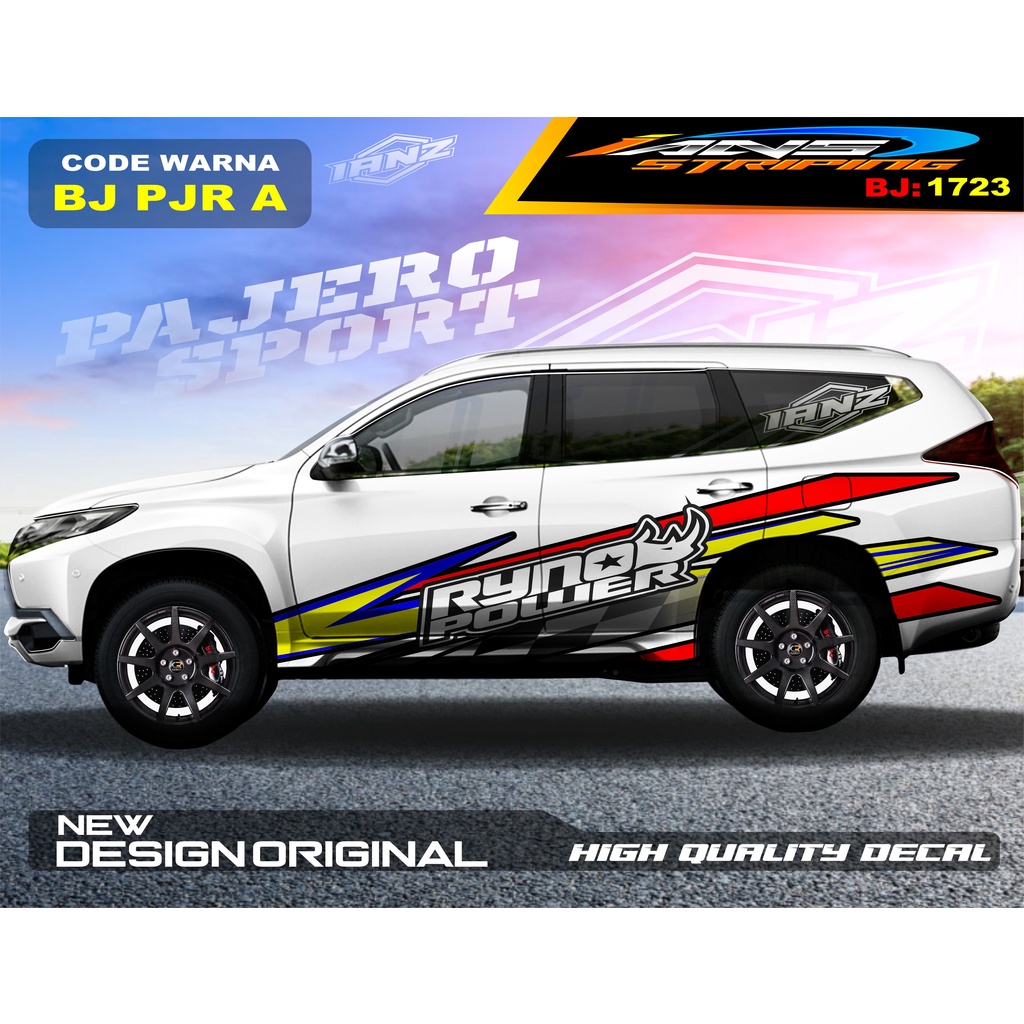 STIKER DECAL MOBIL PAJERO / STIKER MOBIL GRAND LIVINA / VARIASI STIKER PAJERO / STIKER MOBIL