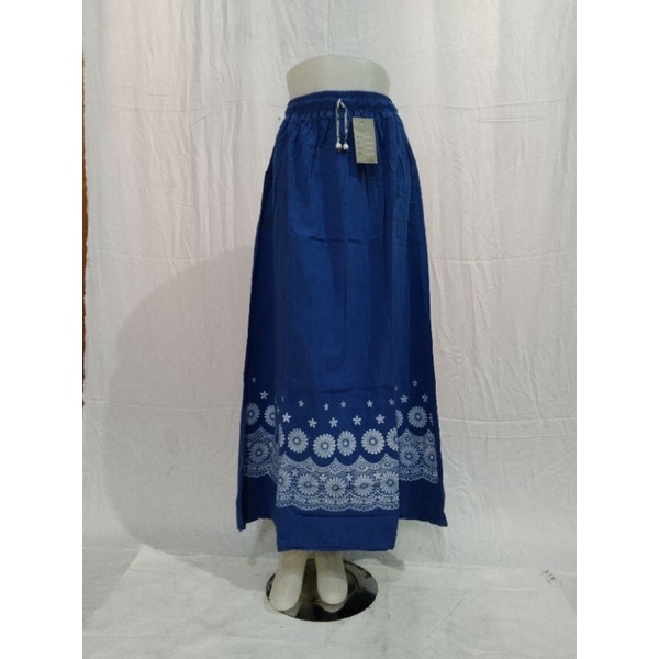 Rok Jeans Panjang Wanita Dewasa  Ukuran Standar dan jumbo Motif dan Polos  Murah - Semi Jeans - Serba 35