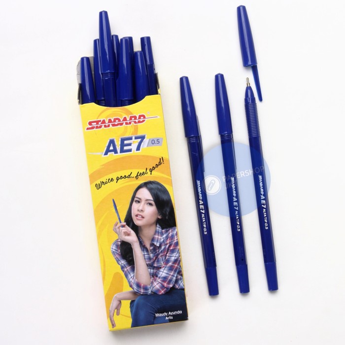 

TULIS-ALAT- PULPEN BOLPEN BALL POINT STANDARD AE7 0.5MM HARGA PERLUSIN! - BIRU -ALAT-TULIS.