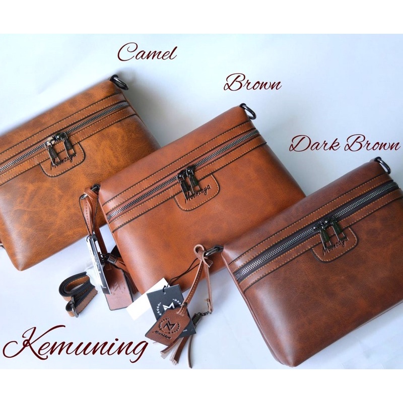 TAS SELEMPANG PREMIUM WANITA KEMUNING BY MOONZAYA