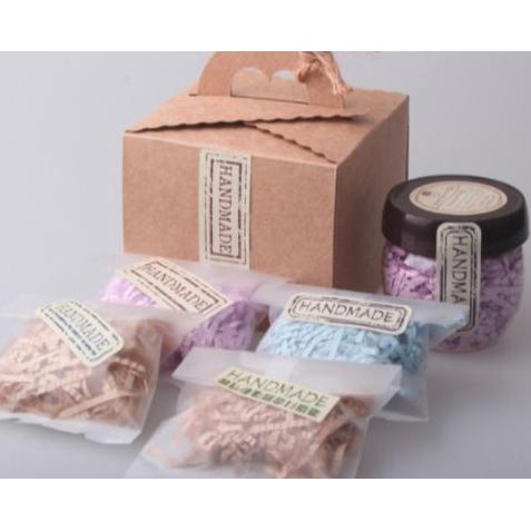 

sticker Hanmade Monocrom stiker tempelan packaging Cookies