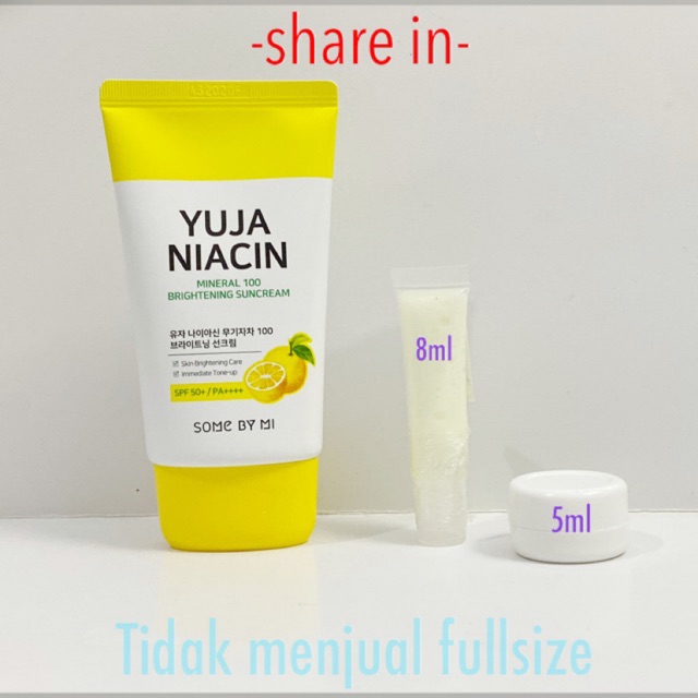 ❤️share/ SOME BY MI YUJA NIACIN MINERAL 100 BRIGHTENING SUNSCREAM / sunblock / sunscreen somebymi