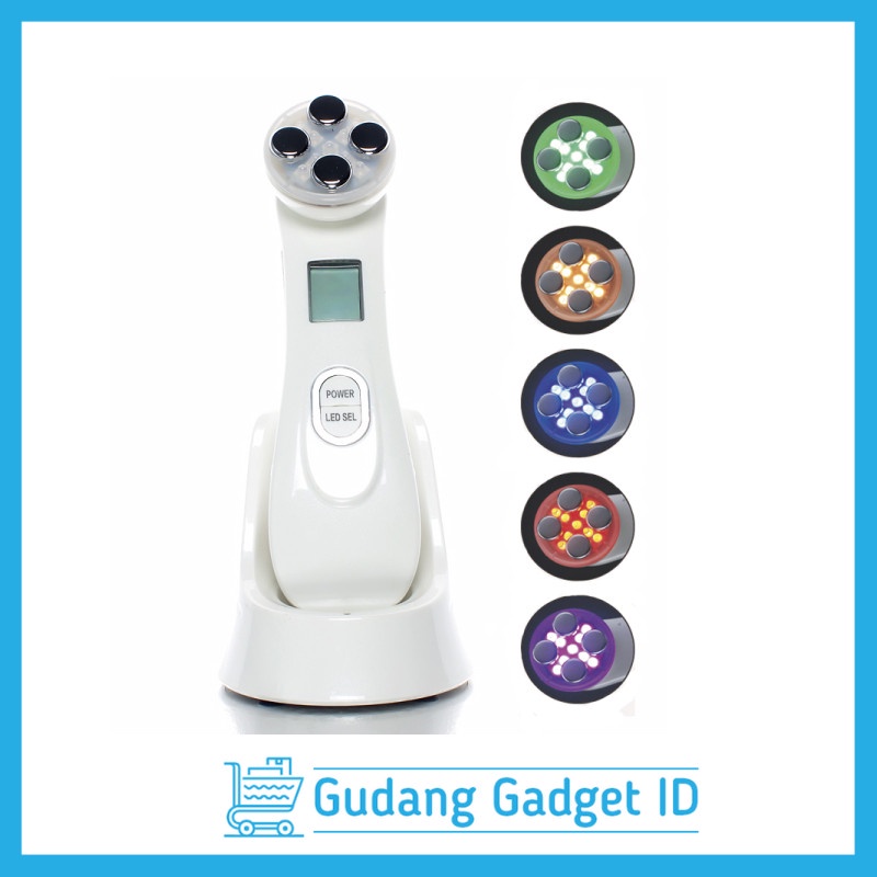 Setrika Wajah UV RF Ion Alat Perawatan Wajah EMS Photon Ckeyin - 9902 - White - LZD8WAGH-5