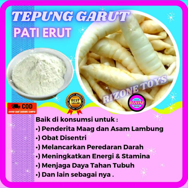 

Tepung Pati Erut Umbi Garut Kerut Irut Angkrik Asli 100% Ori Original Bahan Makanan Untuk Asam Lambung Dan Maag Non Gluten Free Terapi Kesehatan Menjaga Stamina Daya Tahan Tubuh Melancarkan Peredaran Darah Meningkatkan Energi Imun Warisan Nenek Moyang