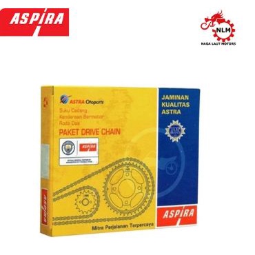 ASPIRA Paket Rantai Gearset Gear Girset Supra X 125 FI K41