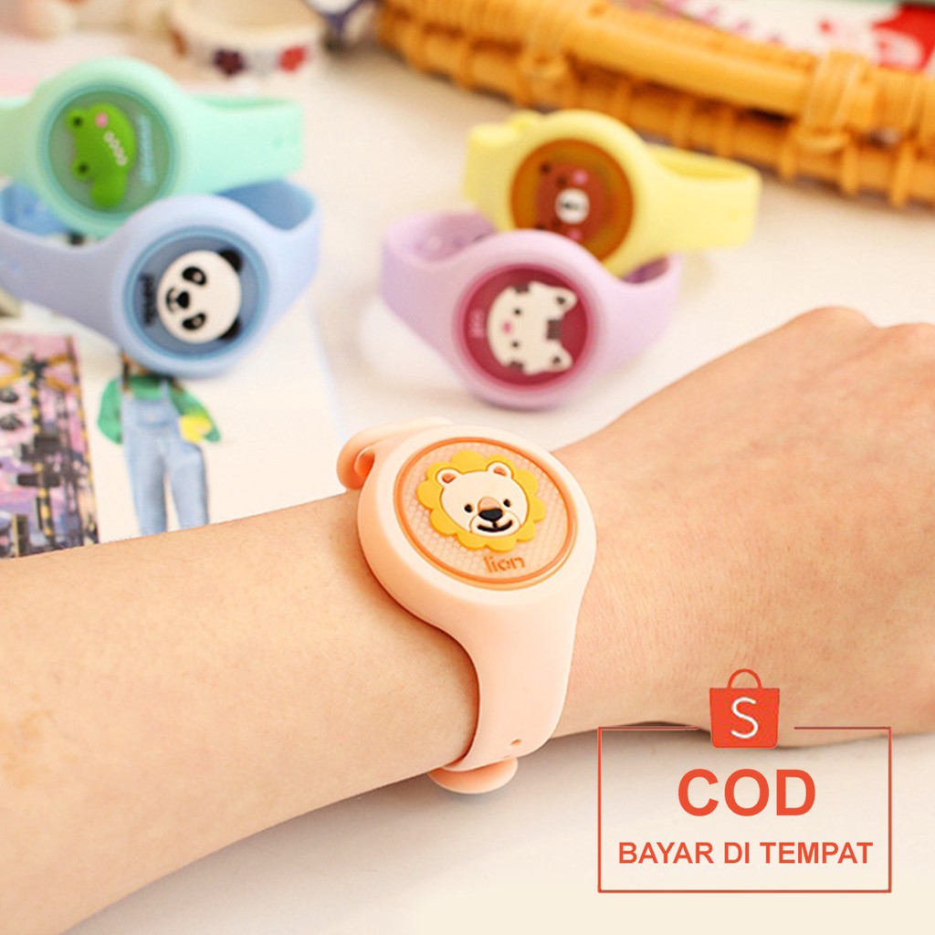 ✅COD Jam Gelang Tangan Anti Nyamuk Led Watch Aksesoris Fashion Anak Bayi Perempuan Laki-laki Wanita Pria Cewek Cowok Anti Air Murah Couple Original