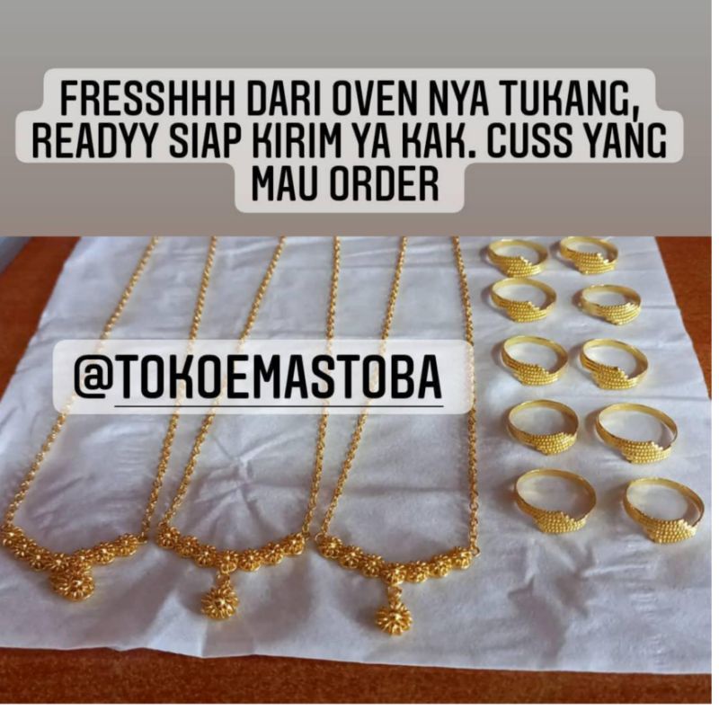 acc kalung bunga tanjung emas london 24 karat 99.9% 10gram