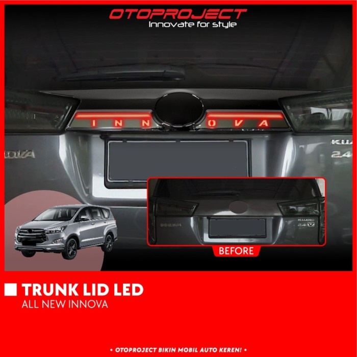 Trunk Lid Belakang All New Innova 2016 Model Elite Smoke