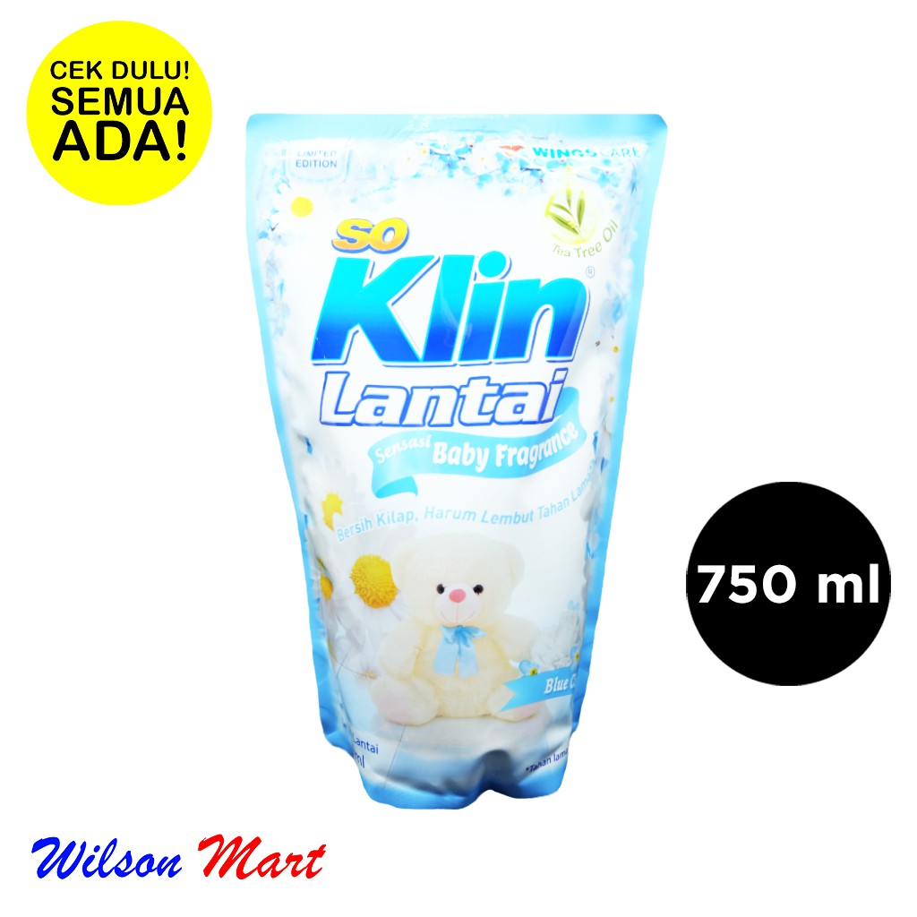 SO KLIN LANTAI BABY FRAGRANCE BLUE CLOUD 750 ML REFILL